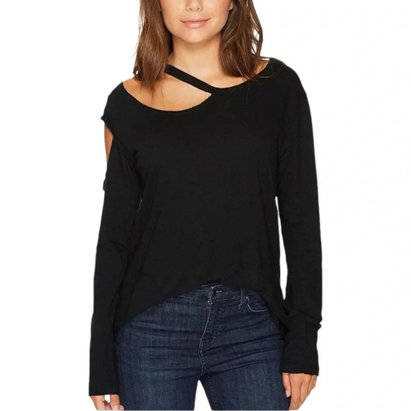 LNA Hamilton Long Sleeve Cut Out Shirt - Picture 1 of 8